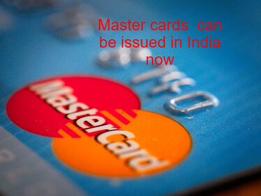 NO NEW MASTERCARD IN INDIA 